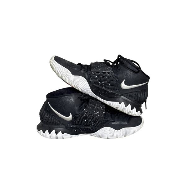 NIKE Kyrie 6 "Jet Black White' Sneakers Size 8 - Picture 8 of 8